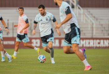 Entrenamiento de la Seleccion Argentina antes del amistoso con Islandia