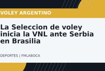 La Seleccion de voley inicia la VNL ante Serbia en Brasilia