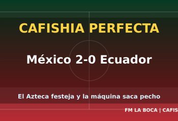 CAFISHIA PERFECTA - México 2-0 Ecuador