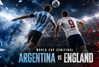 Ilustración editorial de Argentina vs Inglaterra para CAFISHIA MILONGUERA