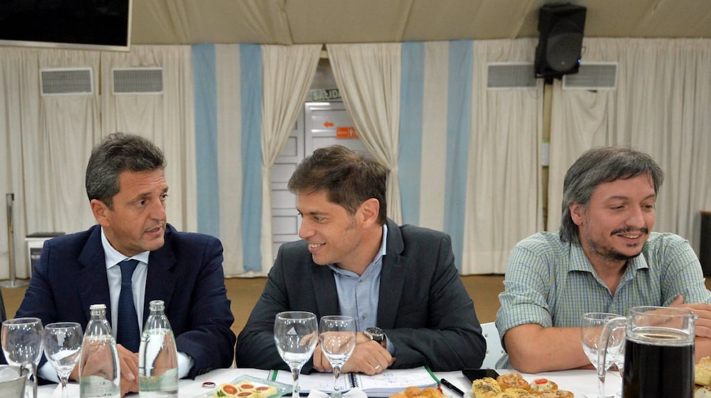 Kicillof, Massa y Máximo Kirchner volvieron a sentarse juntos y el PJ cerró filas para defender las PASO