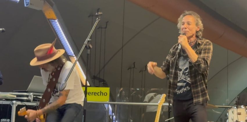 Los Guarros adelantaron en el subte el show con el que festejarán Pampas Lisérgicas en The Roxy Live