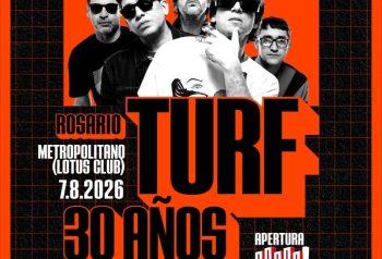 Afiche de Turf por sus 30 años en Rosario