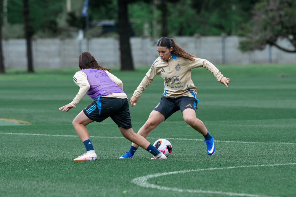 Entrenamiento de la Selección Argentina femenina Sub 17, imagen de archivo de la preparación