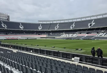 Estadio Monumental en la previa de Argentina contra Burkina Faso